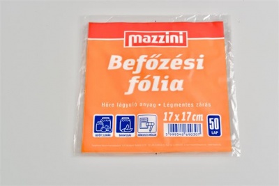 Befőzési fólia, 50 db, 17x17 cm, MAZZINI